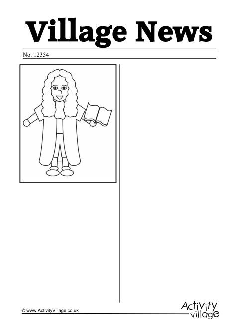 Samuel Pepys Newspaper Writing Prompt