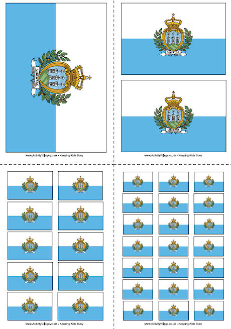 Download San Marino Flag Printable
