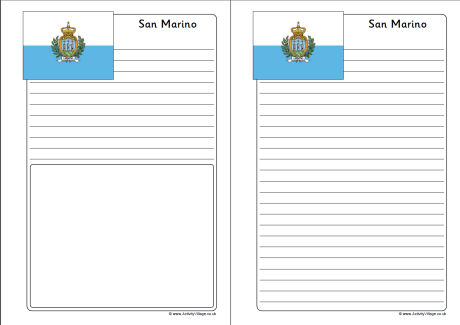 San Marino notebooking page