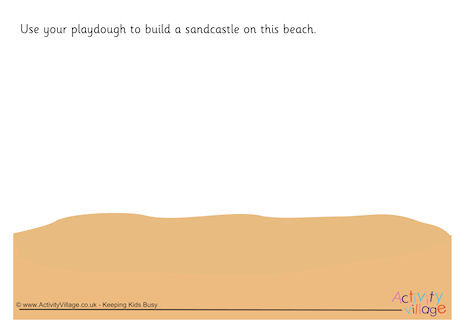 Sandcastle Playdough Mat