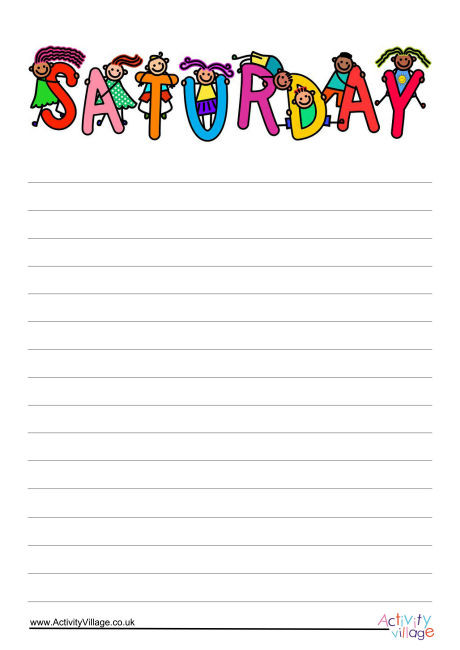 Saturday Writing Paper