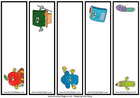School items bookmarks