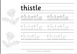 Scotland Handwriting Worksheets