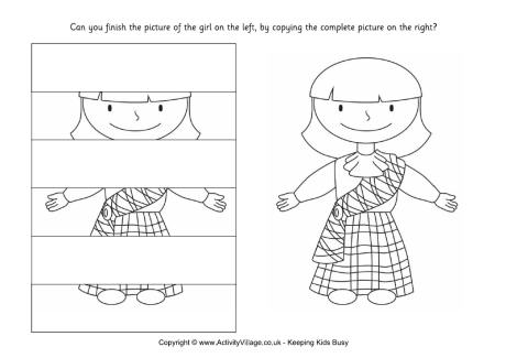 Complete the Scottish girl puzzle
