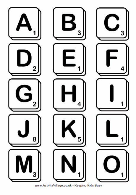 Scramble alphabet Scramble alphabet