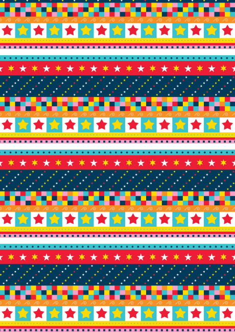 New Year scrapbook paper - checks and dots