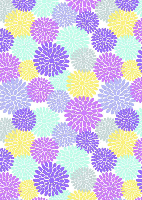 Scrapbook paper - dahlias