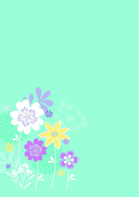 Scrapbook paper - flower garden