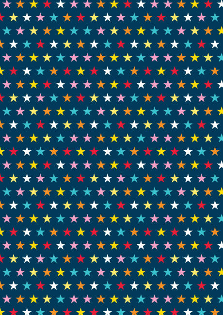 Scrapbook paper - stars on blue