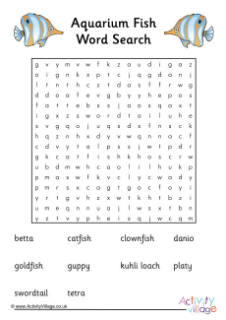 Sea Creature Word Puzzles