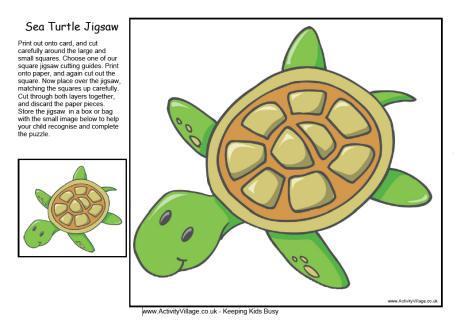 Sea Turtle jigsaw Sea Turtle jigsaw