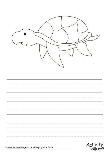 Sea Turtle Story Paper