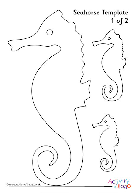 Seahorse template 1