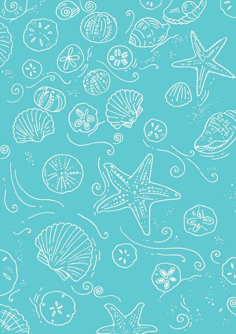 Seashell scrapbook paper