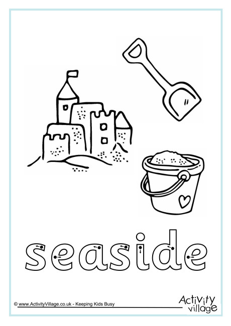 Seaside finger tracing