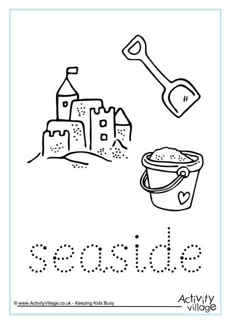 Seaside word tracing