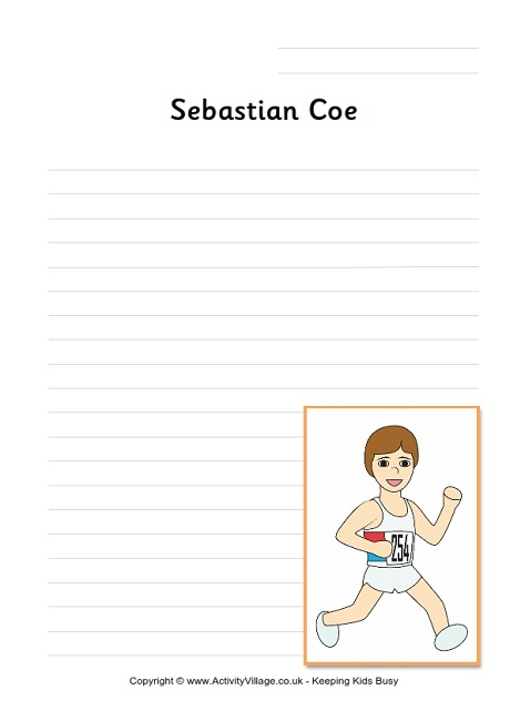 Sebastian Coe writing page