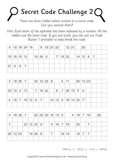 Secret code challenge 2 Secret code challenge 2