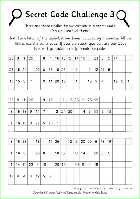 Secret code challenge 3 Secret code challenge 3