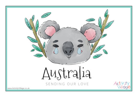 Sending our love poster