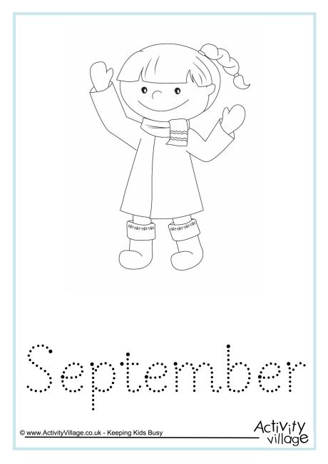 September word tracing