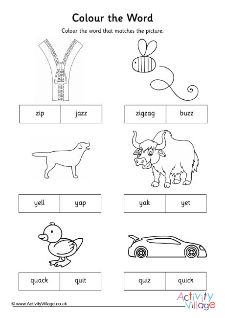 Set 7 Colour The Word