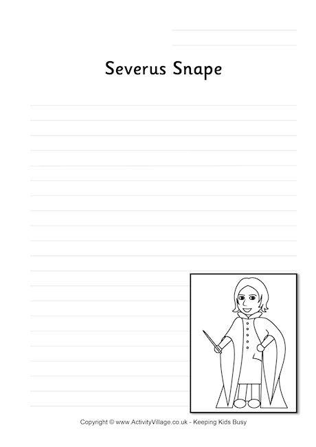 Severus Snape writing page