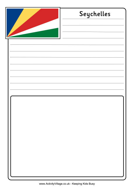 Seychelles notebooking page