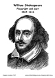William Shakespeare colouring page or poster