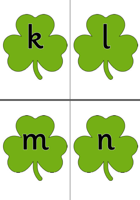Shamrock alphabet