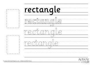 Shape Handwriting Worksheets