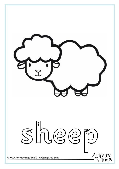 Sheep finger tracing Sheep finger tracing