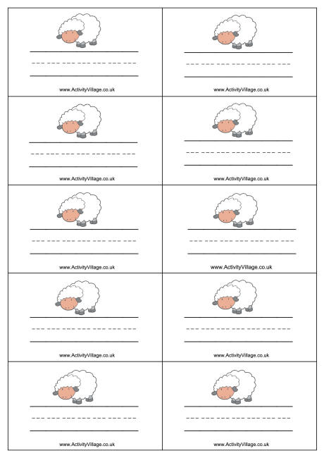 Sheep name badges