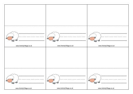 Sheep place cards