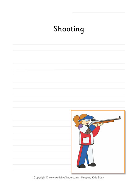Shooting writing page