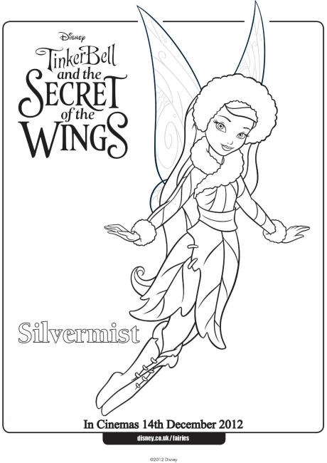 Silvermist colouring page