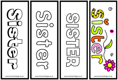 Sister bookmarks