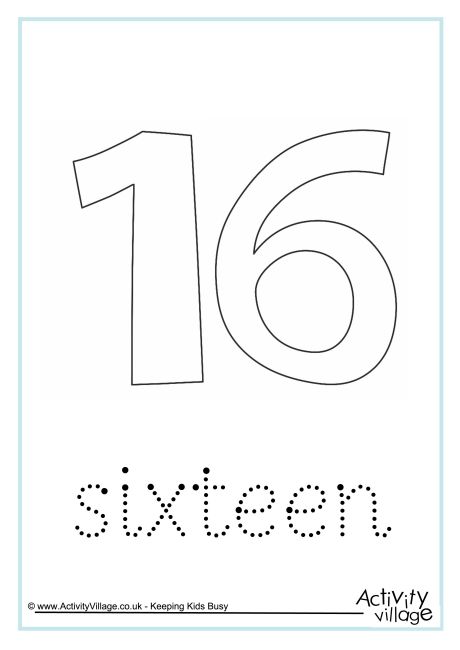 Sixteen Word Tracing