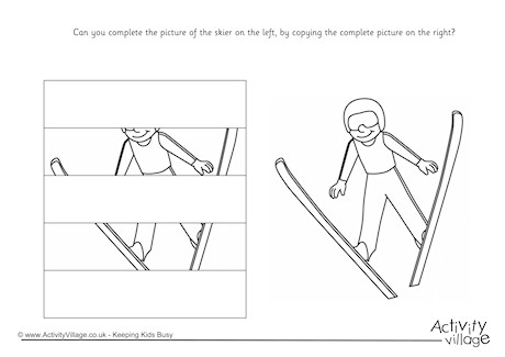 Complete the Skier Puzzle