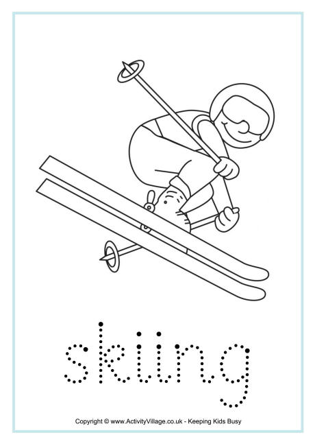 Skiing tracing