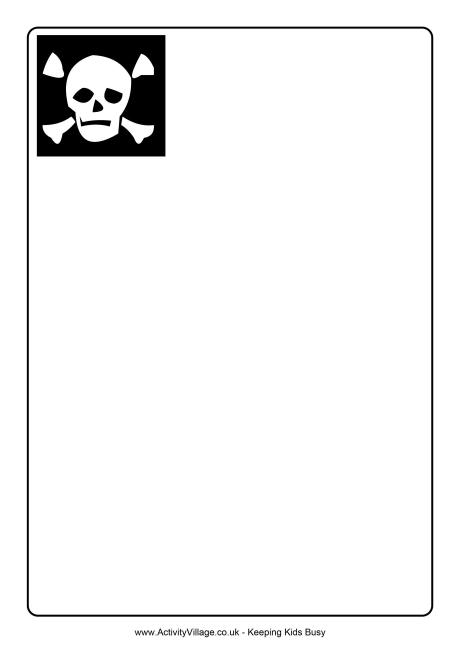 Skull and crossbones frame