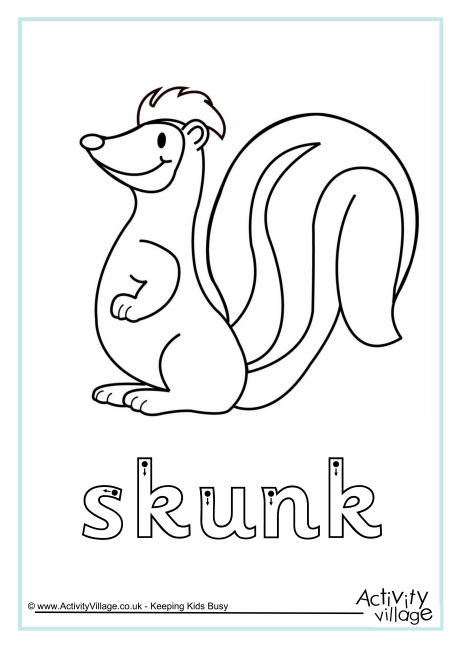 Skunk Finger Tracing