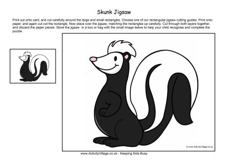 Skunk Jigsaw Skunk Jigsaw