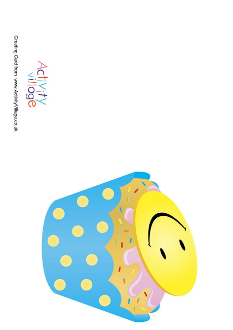 Smiley Cupcake Card 2