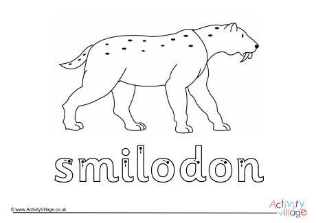 Smilodon Finger Tracing