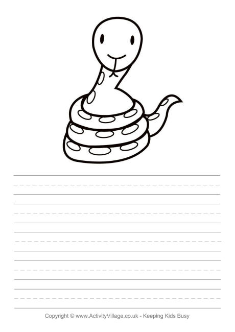 Snake story paper