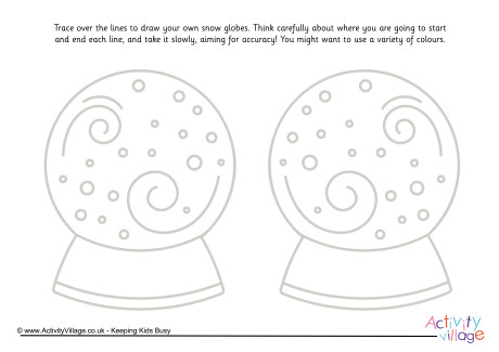 Snow globes pencil control