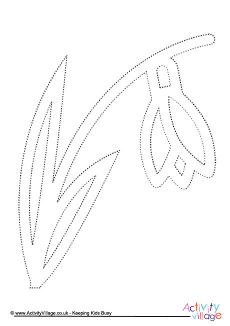Snowdrop tracing page