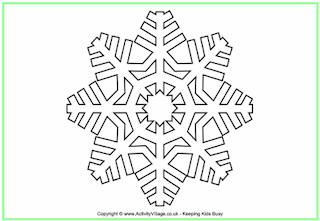 Snowflake Colouring Pages
