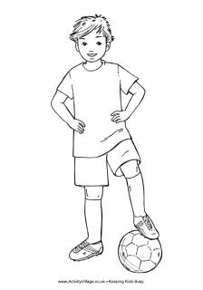 Soccer Colouring Pages